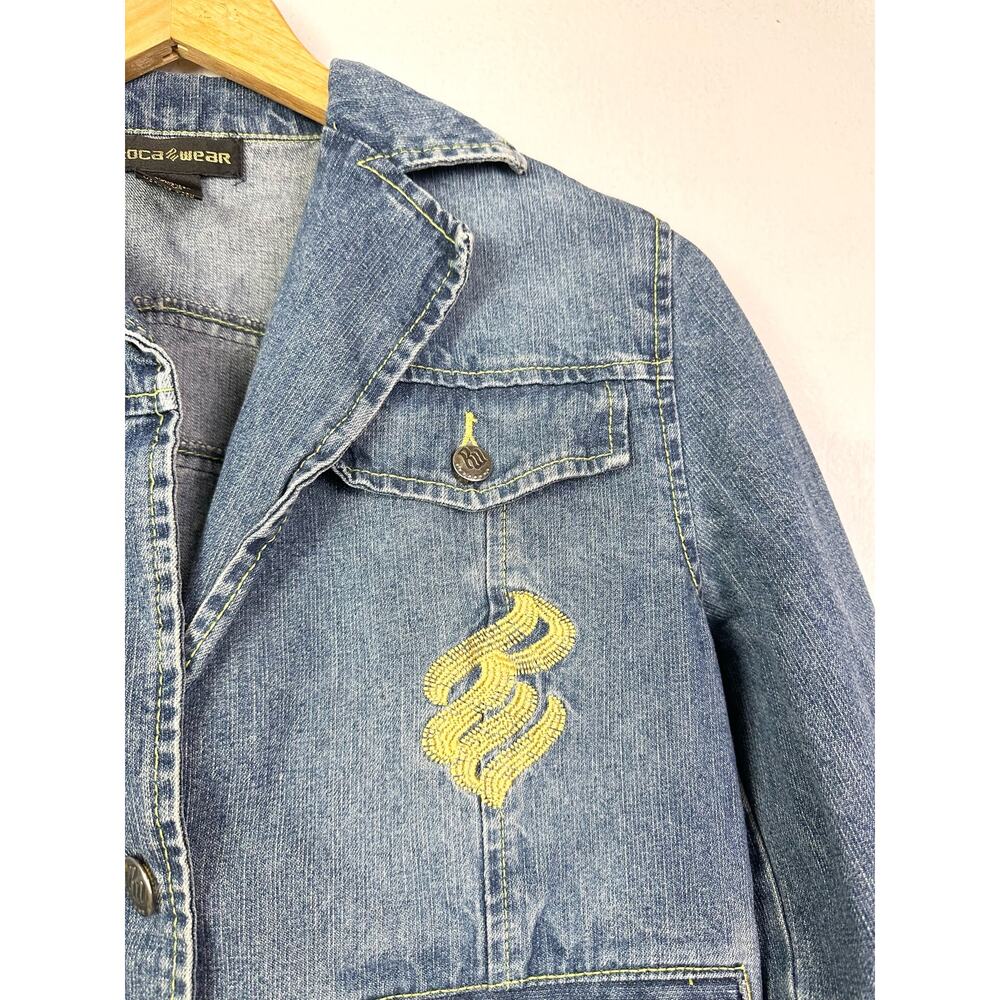 Y2K Rocawear Embroidered Denim Jacket - Picture 4 of 7